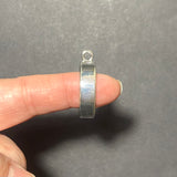 (Clearance - Quality Issue) Round Open Backed Bezel - Silver Plated