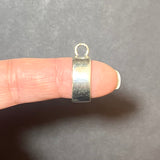 (Clearance - Quality Issue) Mini Round Open Bezel, Silver Tone
