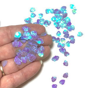 Shell Glitter Inclusions - Iridescent Purple/Blue