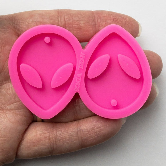 Small Alien Silicone Mold, Held In Hand