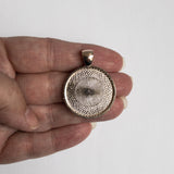 Round Rose Gold Cabochon Tray, Held In Hand