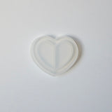 Small Heart Shaker Silicone Mold, White Background