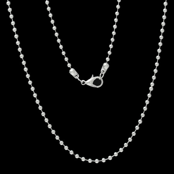 Ball Chain Necklace, 76cm
