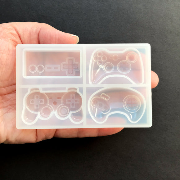 Game Controller Charm Silicone Mold For Resin, Held In Hand
