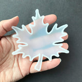Maple Leaf Silicone Mold For Resin, Held In Hand