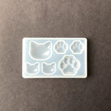 Cat Head And Paws Silicone Mold For Resin