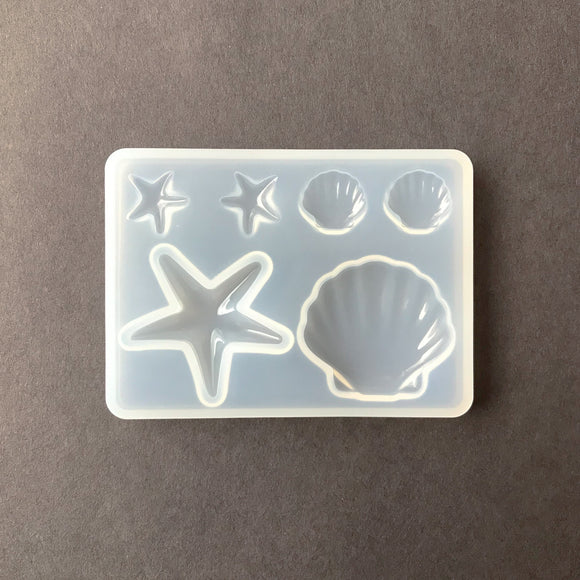 Sea Star and Shell Silicone Mold For Resin