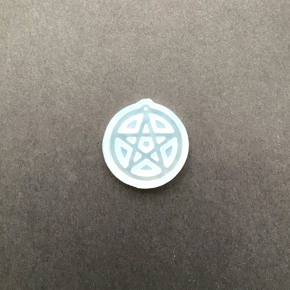 Round Pentagram Star Silicone Mold For Resin