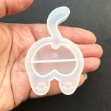 Cat Butt Shaker Silicone Mold For Resin, Held In Hand