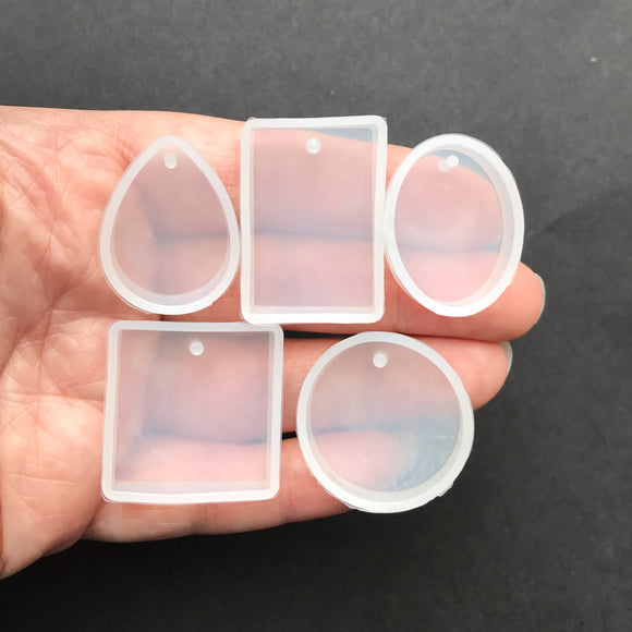 Multi Shapes Pack Of Silicone Molds For Resin, Scale View
