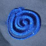 Deep Navy Blue Metallic Glitter, Black Background