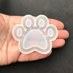 Paw Shaker Silicone Mold For Resin, Scale View