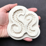 Octopus Tentacle Silicone Mold For Resin, Scale View