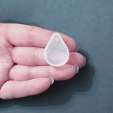 Small Teardrop Silicone Mold For Resin, Scale View