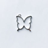 Butterfly Open Bezel - Silver Tone