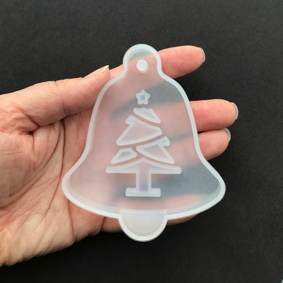 Bell Ornament Mold With Christmas Tree Centre