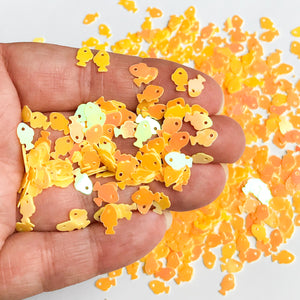 Goldfish Glitter Inclusions - Yellow