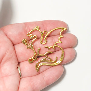 Dragon Open Bezel - Gold Tone